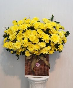 Hộp hoa, giỏ hoa chia buồn  – SSGHTL9