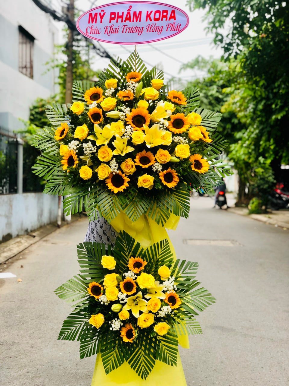 Lẵng Hoa Khai Trương hiện đại SSKHKT116