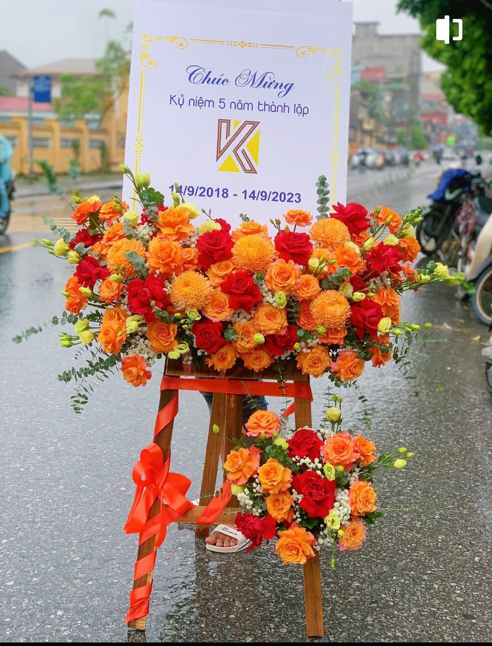 Lẵng Hoa Khai Trương hiện đại SSKHKT115