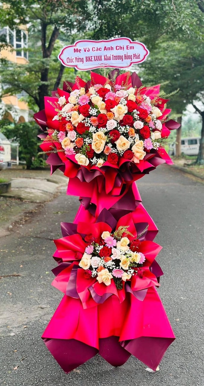 Lẵng Hoa Khai Trương hiện đại SSKHKT121