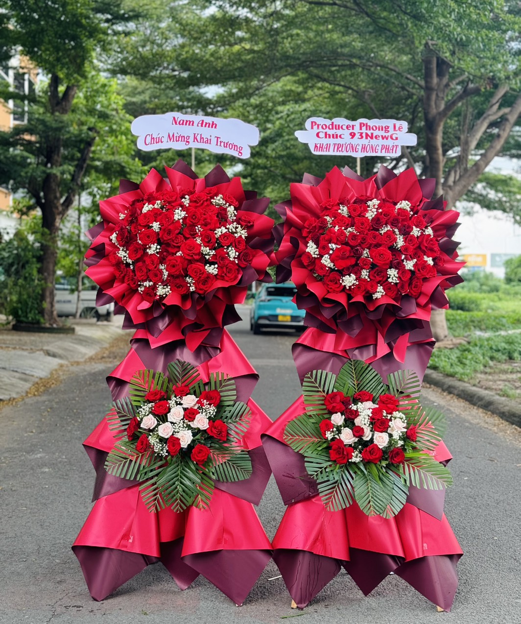 Lẵng Hoa Khai Trương hiện đại SSKHKT110
